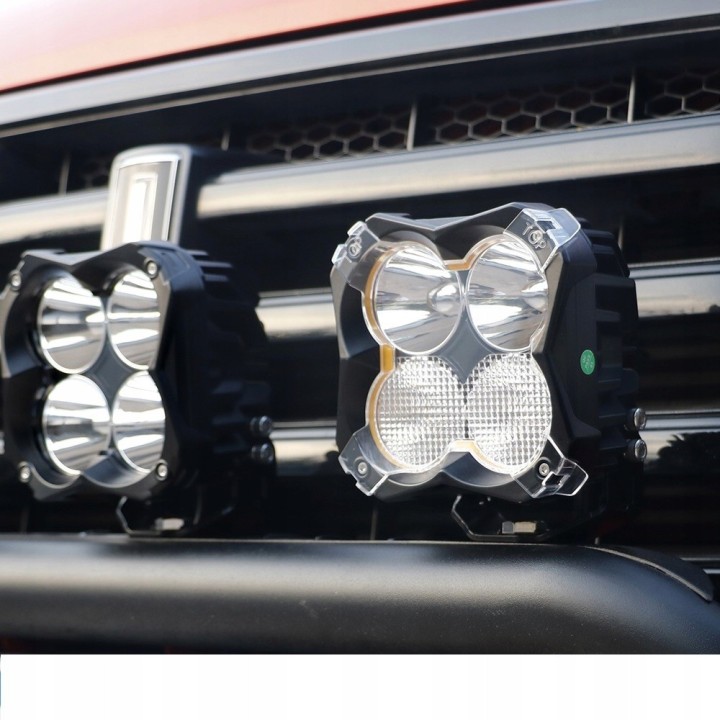 Komplet lamp LED 2 x 48 W z przesłonami wiązki światła - ujęcie 4