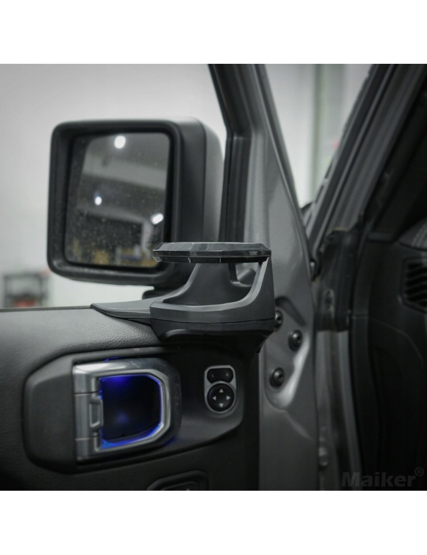 Uchwyty na napoje na drzwi przednie Jeep Wrangler JL 2018+ / Gladiator JT 2020+