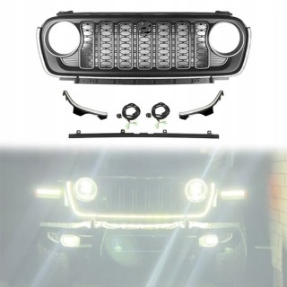 Grill z oświetleniem LED Jeep Wrangler JL/JLU i Gladiator JT — z kamerą