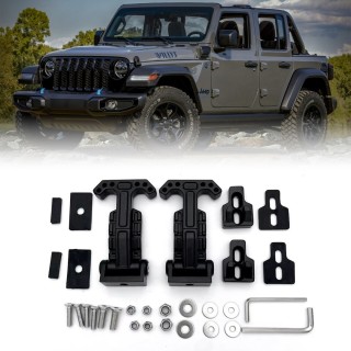 Zamki boczne maski TopFire Jeep Wrangler JL 2018+ — komplet