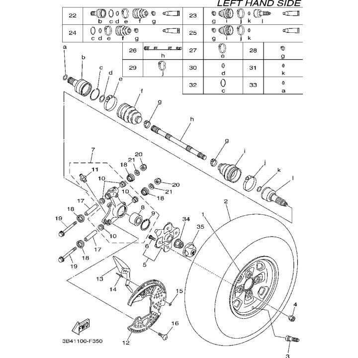 Yamaha 3JN-23517-00-00 odrzutniki kurzu