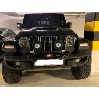 Zderzak przedni aluminiowy z bull-barem Jeep Wrangler JL / Gladiator JT — bez PDC