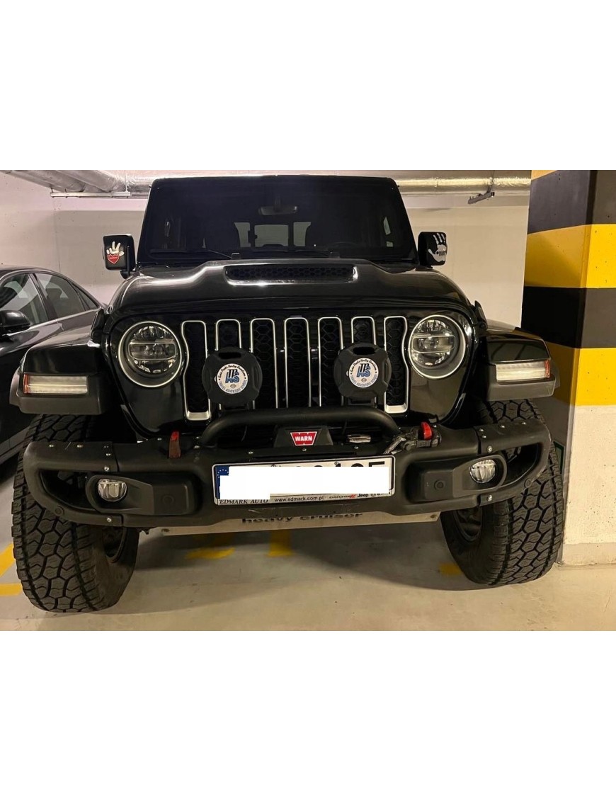 Zderzak przedni aluminiowy z bull-barem Jeep Wrangler JL / Gladiator JT — bez PDC