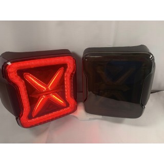 Lampy tylne LED Jeep Wrangler JL 2018+ — komplet, wersja europejska