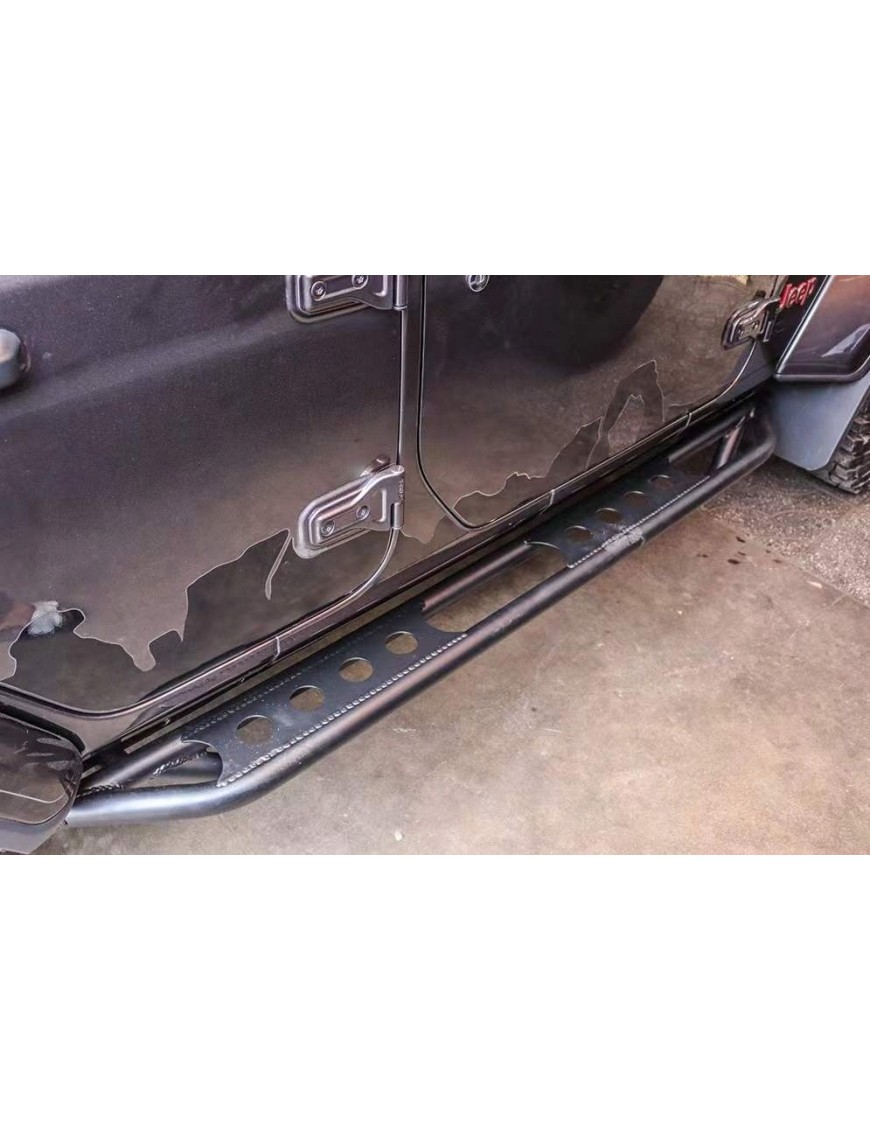 Progi rurowe stalowe TopFire Jeep Wrangler JLU 4D — wyprzedaż, ślady na powłoce