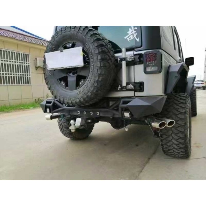 Tłumik TopFire Jeep Wrangler JL 2018-2026 — podwójny wydech, nierdzewne końcówki