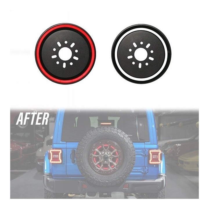 Lampa stop i cofania za koło zapasowe TopFire Jeep Wrangler JK / JL 2007-2026
