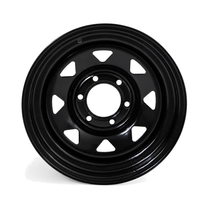 Felga stalowa czarna 16x8 | ET -25 | M12 x 1.25 Snakeman 4WD — Nissan Patrol, Nissan Terrano - ujęcie 4