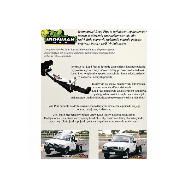 Zestaw PIÓR pomocniczych IRONMAN4X4 — Toyota Hilux 4X2, Toyota Hilux Revo, Toyota 4Runner (LP2) - ujęcie 15