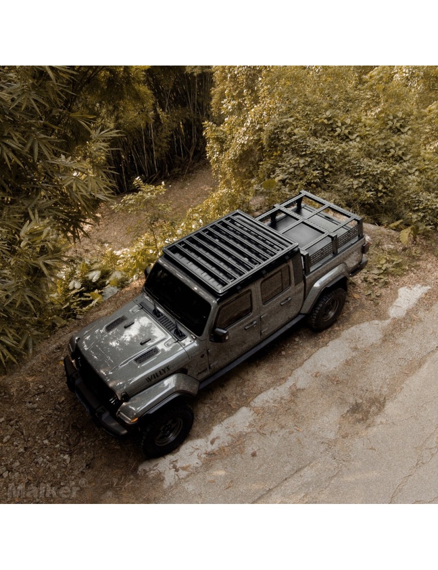 Bagażnik dachowy aluminiowy Jeep Gladiator JT 2020+ i Wrangler JLU 2018+