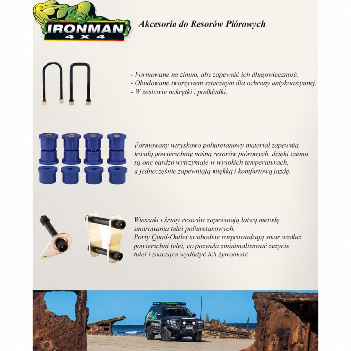 Komplet tylnich tulei resora IRONMAN4X4 — UAZ Patriot/Hunter wszystkie modele (1188UK) - ujęcie 5