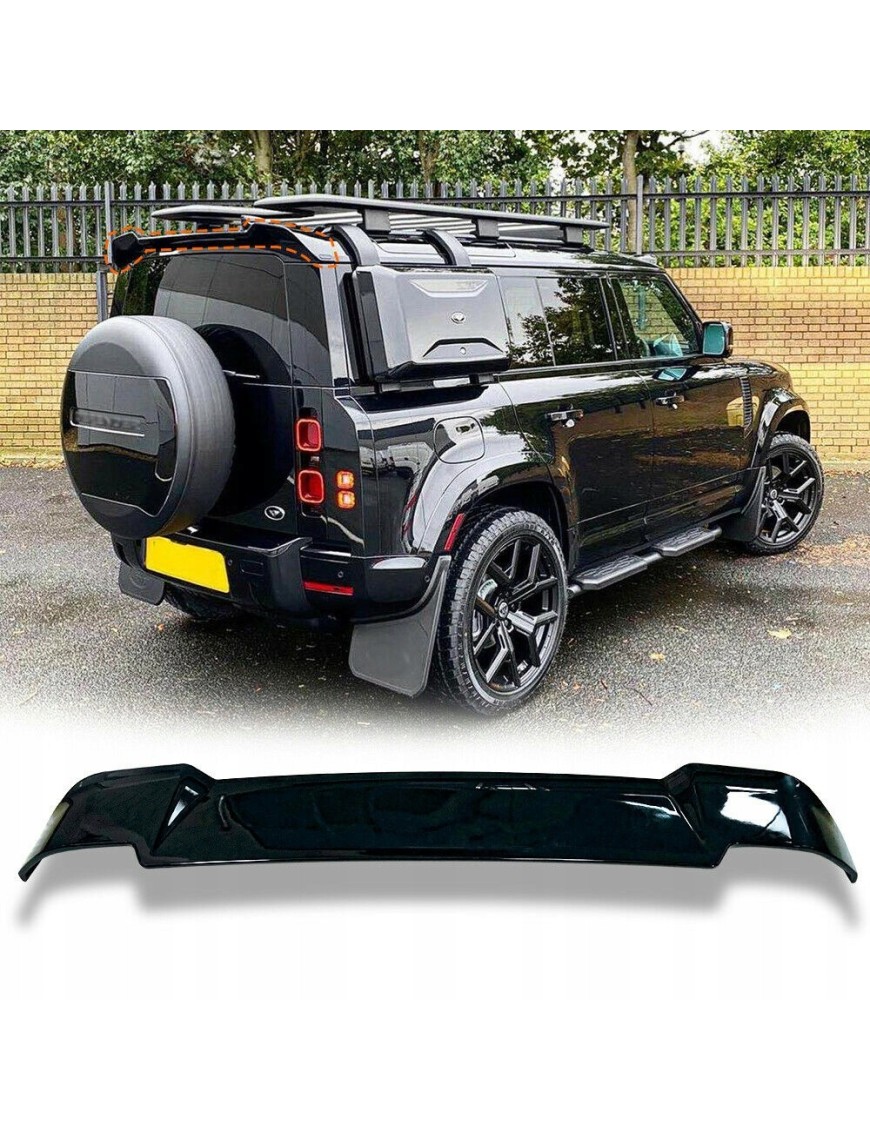 Spoiler tylny dachowy Land Rover Defender 2020+, czarny piano