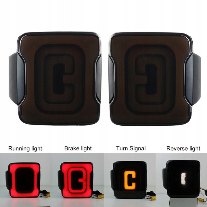 Lampy tylne LED wersja Europa, Jeep Wrangler JL 2018-2025