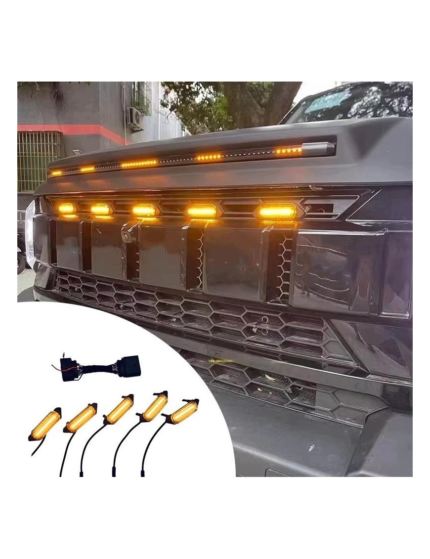 Lampki LED grilla Jetour T2 — komplet 5 szt.