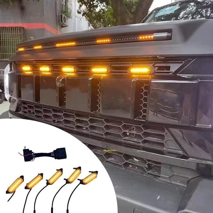 Lampki LED grilla Jetour T2 — komplet 5 szt.