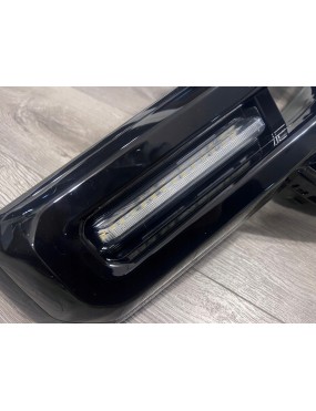 Grill z DRL Ford Ranger T9 2022+ — ABS, czarny połysk, światła dzienne z kierunkowskazem