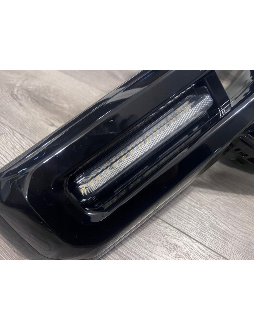 Grill z DRL Ford Ranger T9 2022+ — ABS, czarny połysk, światła dzienne z kierunkowskazem