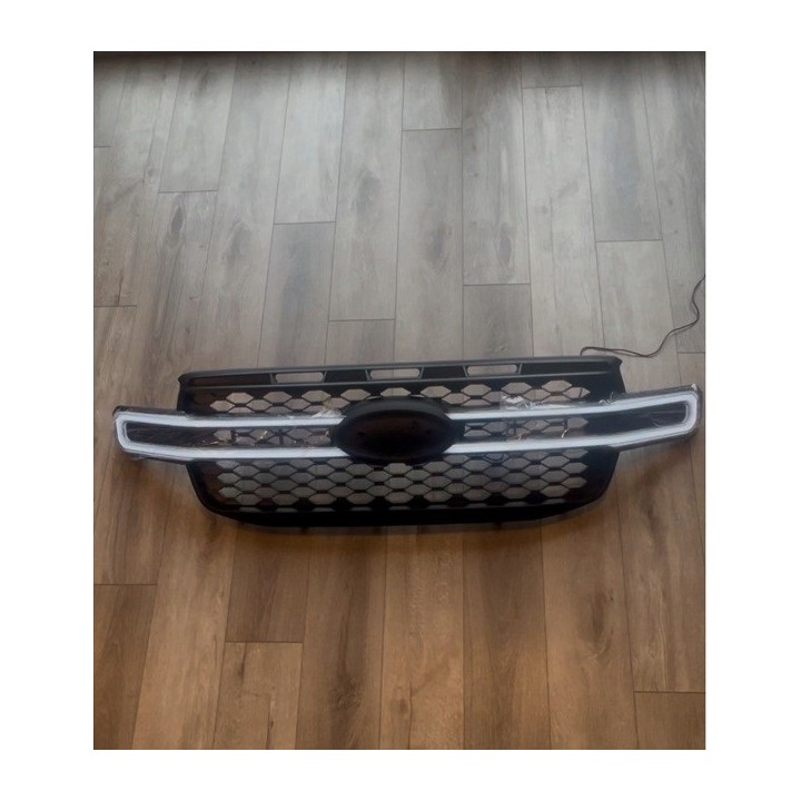 Grill z DRL Ford Ranger T9 2022+ — ABS, czarny mat, światło dzienne na całej szerokości