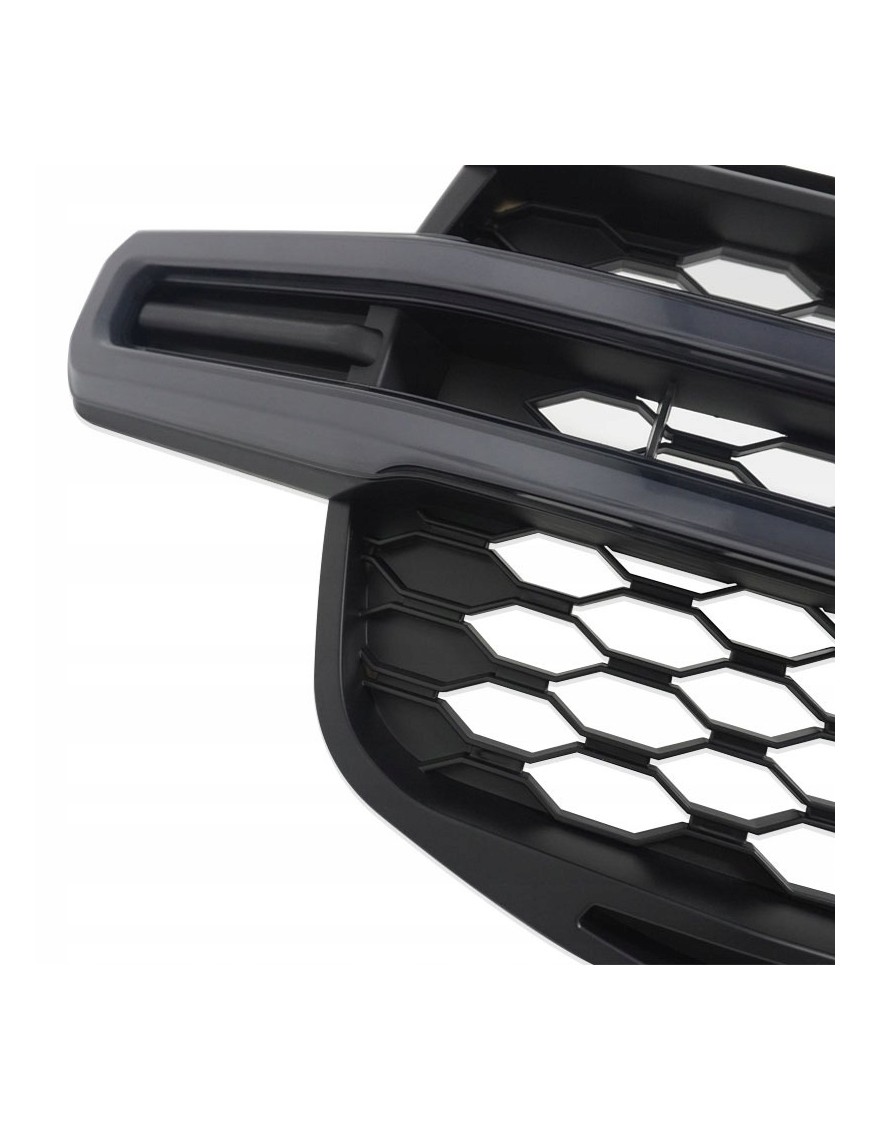 Grill z DRL Ford Ranger T9 2022+ — ABS, czarny mat, światło dzienne na całej szerokości