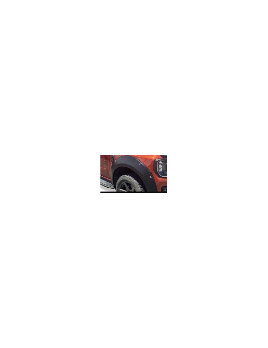 Poszerzenia błotników Ford Ranger T9 2022+ — +6-7 cm, czarne, śruby ozdobne, wersja z czujnikami PDC