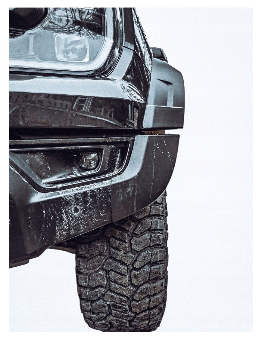 Poszerzenia błotników Ford Ranger Raptor 2023+ — +13 cm na stronę, szary mat