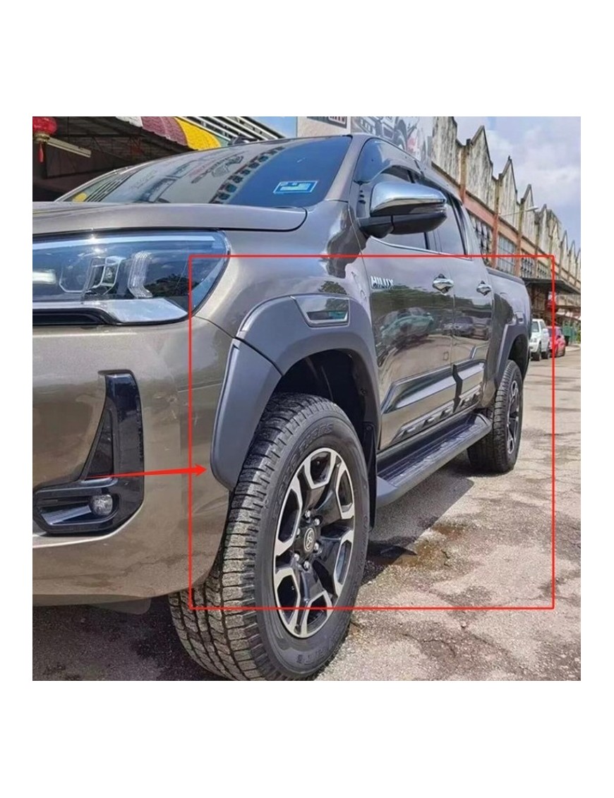 Poszerzenia błotników OEM Toyota Hilux Revo 2016-2021 — krótkie, poliwęglan