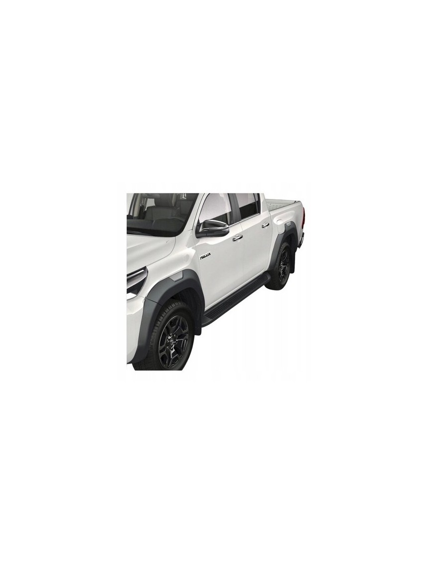 Poszerzenia błotników OEM Toyota Hilux Revo 2021+ — z długimi końcówkami zderzaka, poliwęglan