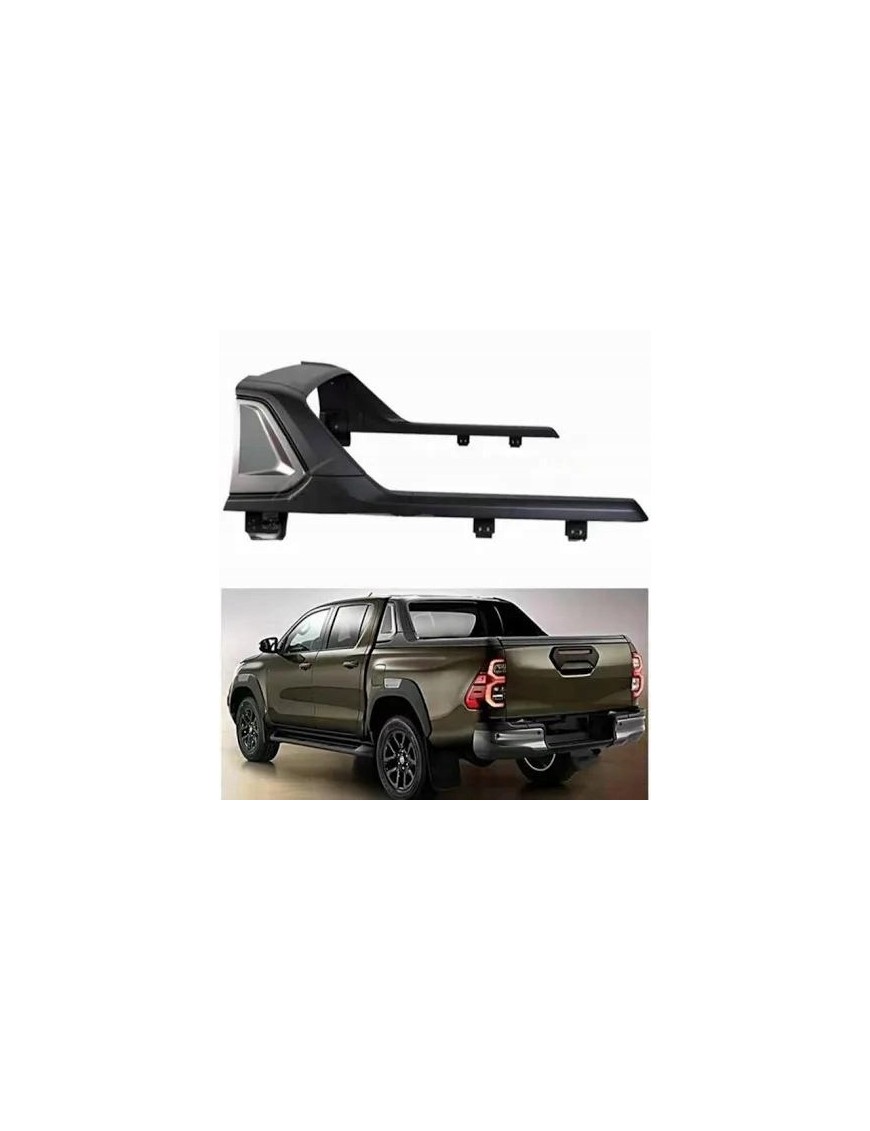 Roll bar paki Toyota Hilux 2016-2024 — ABS, czarny z grafitową wstawką