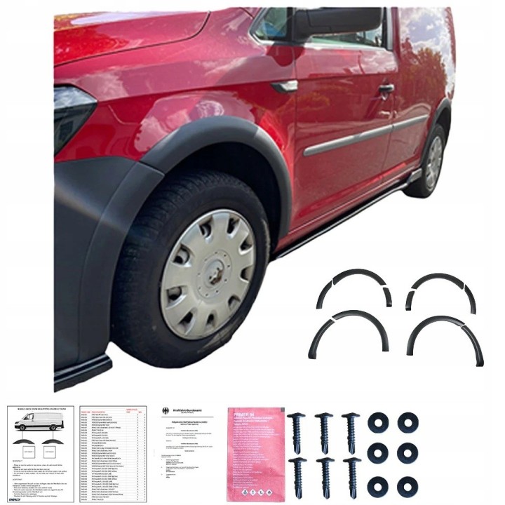 Nakładki nadkoli Volkswagen Caddy MK4 2015-2021 - ujęcie 2