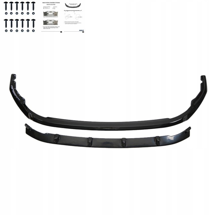 Spliter zderzaka przedniego VW Transporter T7 2024+ Version 2 (podwójny) - ujęcie 2