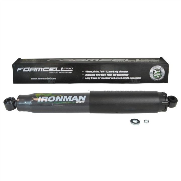 Amortyzator tylny Ironman 4x4 Foam Cell Pro, lift 2" — Nissan Navara D23, Renault Alaskan, Mercedes X-class 4 cyl (45728FEP)