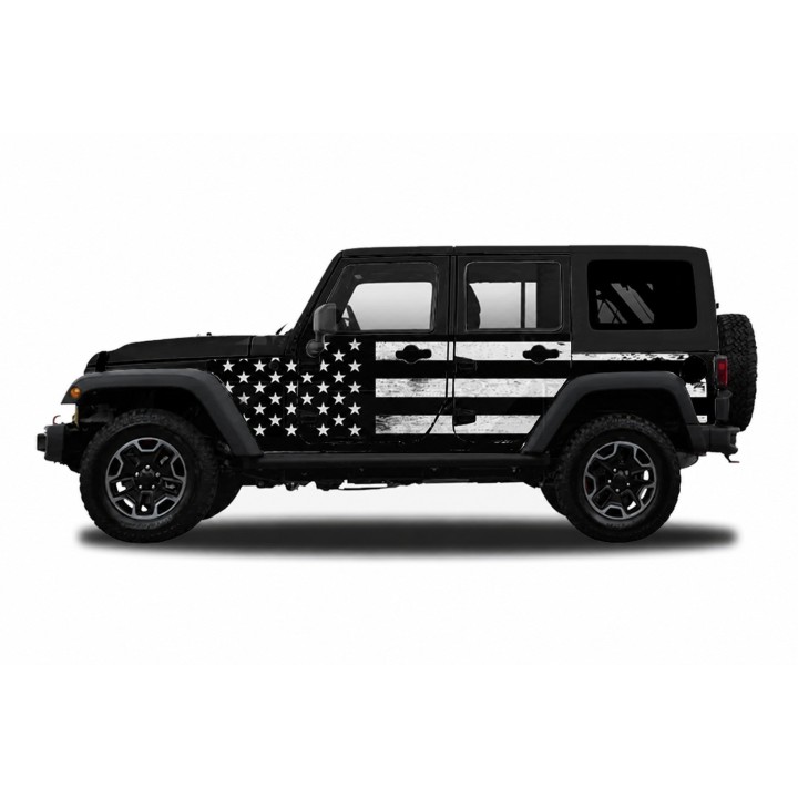 Panele ochronne 3flagUSA – Jeep Wrangler JK Unlimited (4-drzwiowy) - ujęcie 2