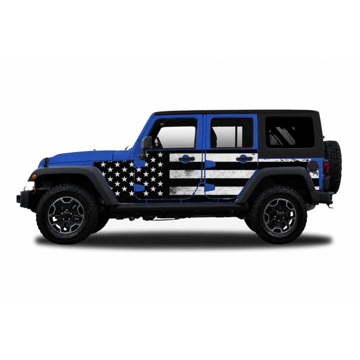 Panele ochronne 3flagUSA – Jeep Wrangler JK Unlimited (4-drzwiowy) - ujęcie 3