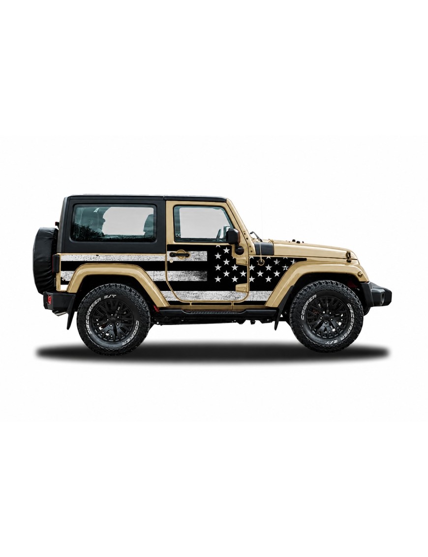 Panele ochronne 3flagUSA – Jeep Wrangler JK (2-drzwiowy)