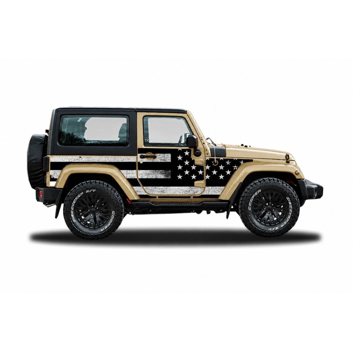 Panele ochronne 3flagUSA – Jeep Wrangler JK (2-drzwiowy) - ujęcie 4