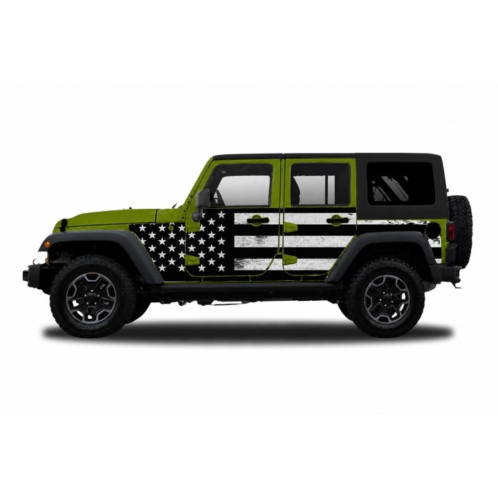 Panele ochronne 3flagUSA – Jeep Wrangler JK Unlimited (4-drzwiowy) - ujęcie 4