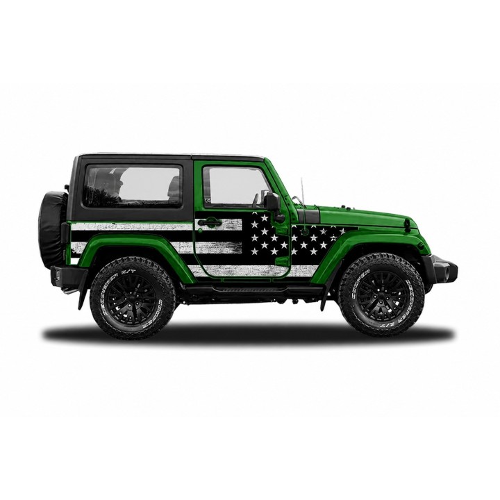 Panele ochronne 3flagUSA – Jeep Wrangler JK (2-drzwiowy) - ujęcie 5