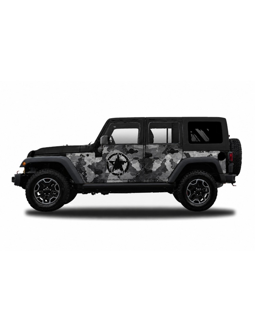Panele ochronne 40camuflage – Jeep Wrangler JK Unlimited (4-drzwiowy)