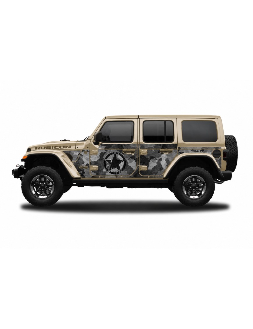 Panele ochronne 40camuflage – Jeep Wrangler JL Unlimited (4-drzwiowy)
