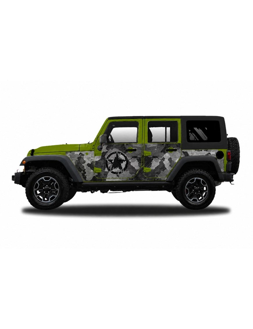 Panele ochronne 40camuflage – Jeep Wrangler JK Unlimited (4-drzwiowy)