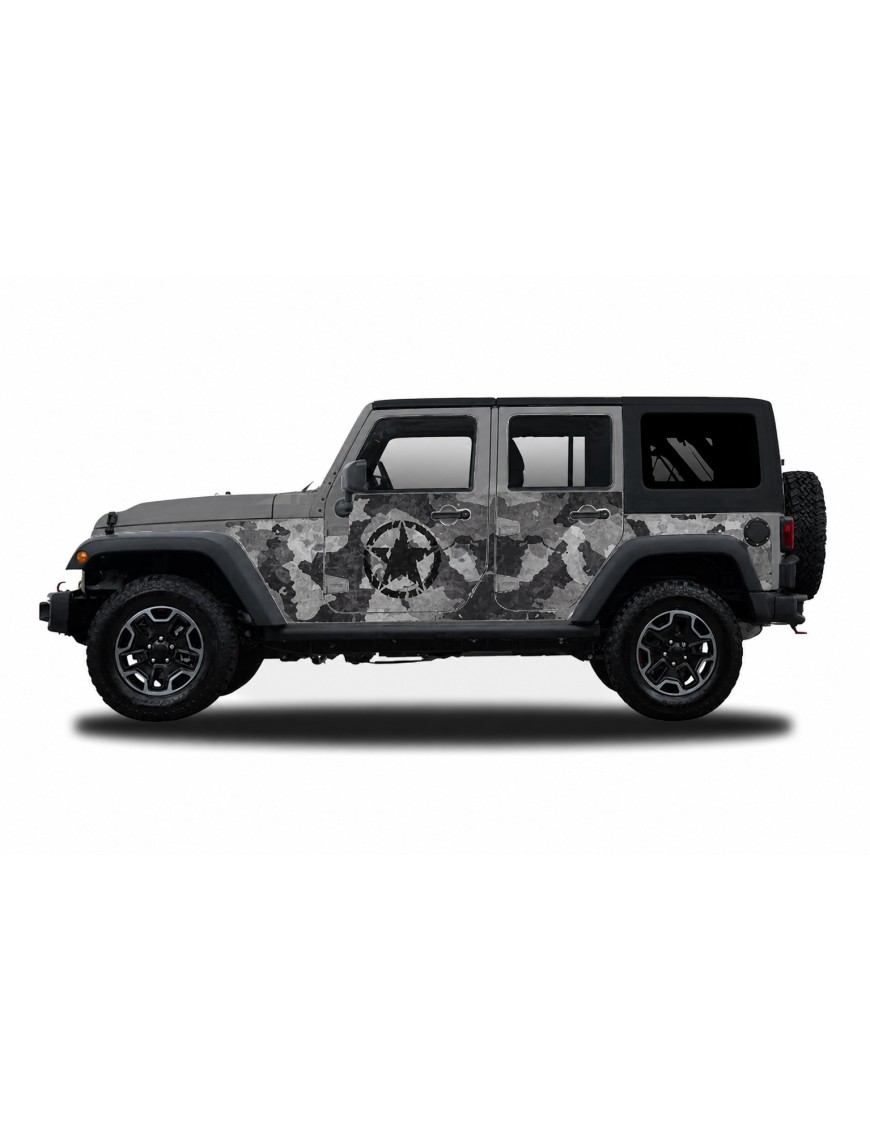Panele ochronne 40camuflage – Jeep Wrangler JK Unlimited (4-drzwiowy)