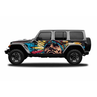 Panele ochronne 44indian na stałe – Jeep Wrangler JL Unlimited 4D - ujęcie 2