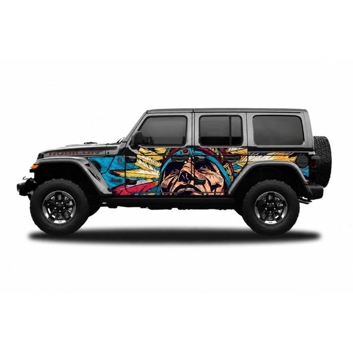 Panele ochronne 44indian na stałe – Jeep Wrangler JL Unlimited 4D - ujęcie 2