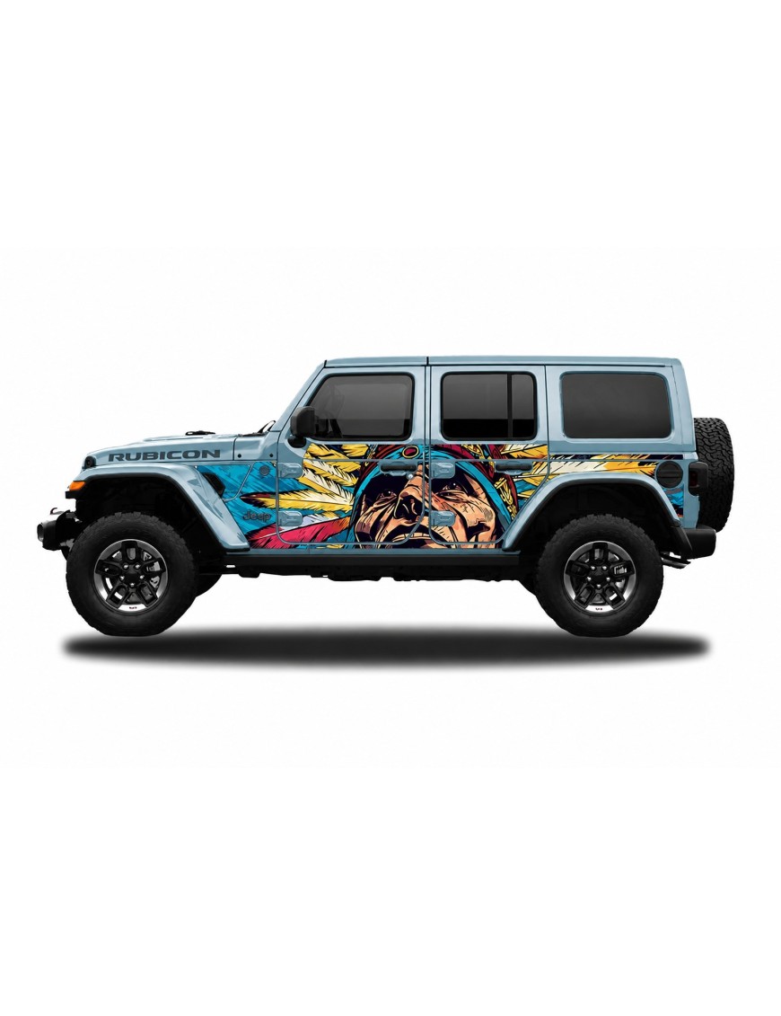 Panele ochronne 44indian na stałe – Jeep Wrangler JL Unlimited 4D