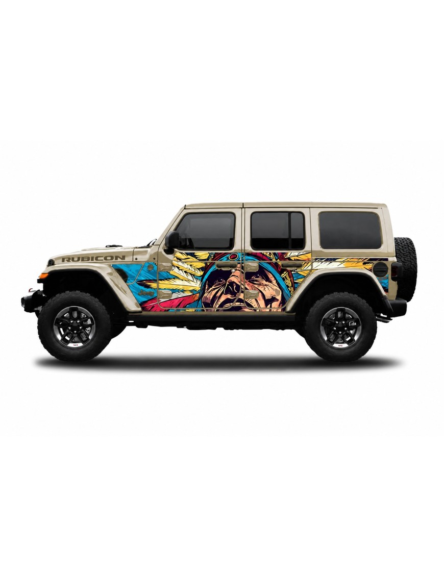 Panele ochronne 44indian na stałe – Jeep Wrangler JL Unlimited 4D