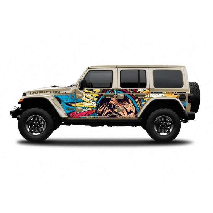 Panele ochronne 44indian na stałe – Jeep Wrangler JL Unlimited 4D - ujęcie 5