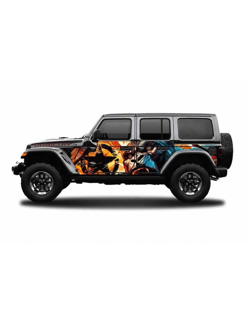 Panele ochronne 45gorilla na stałe – Jeep Wrangler JL Unlimited 4D