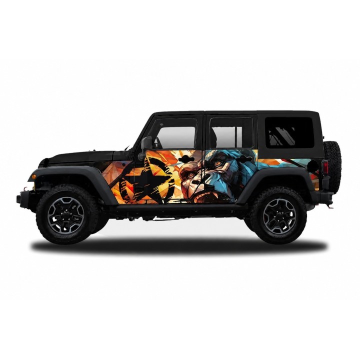 Panele ochronne 45gorilla na stałe – Jeep Wrangler JK Unlimited 4D - ujęcie 2