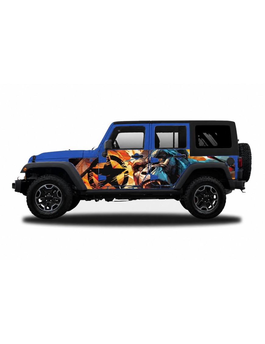 Panele ochronne 45gorilla na stałe – Jeep Wrangler JK Unlimited 4D