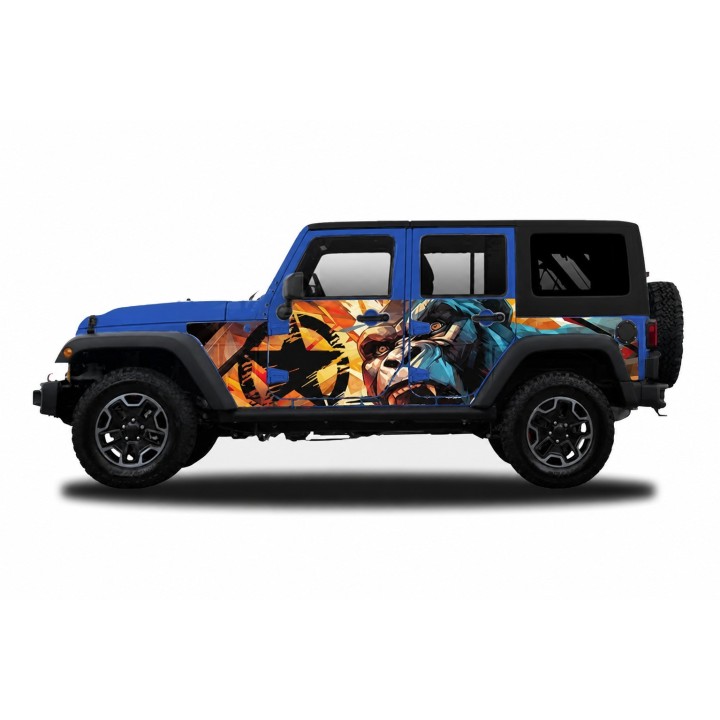 Panele ochronne 45gorilla na stałe – Jeep Wrangler JK Unlimited 4D - ujęcie 3